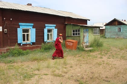 Un lama en la Datsan Ivolginsky, en Ulan-Ude
