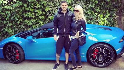 Un Lamborghini con los colores del Inter