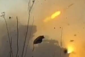 El video de una seguidilla de misiles con el que Ucrania busca intimidar a las tropas rusas