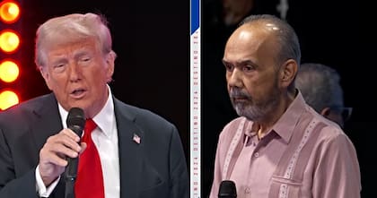 Un latino, que se considera republicano indeciso, cuestionó a Trump acerca de la polémica sobre los haitianos en Springfield, Ohio