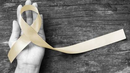 Un lazo de color perla es el símbolo para lucha contra esta enfermedad en el mundo.