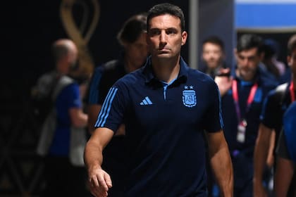 Un Lionel Scaloni completamente enojado en Qatar 2022