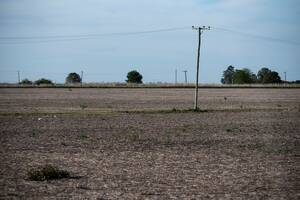 Un lote en Hughes, Santa Fe, que para esta época del año ya debería estar sembrado