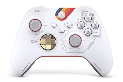 Un mando de Xbox que rinde homenaje al juego Starfield