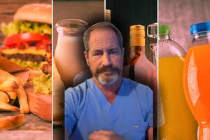 Un médico indicó cuáles son los alimentos que evita para no dañar su salud: comidas rápidas, alcohol, lácteos y gaseosas