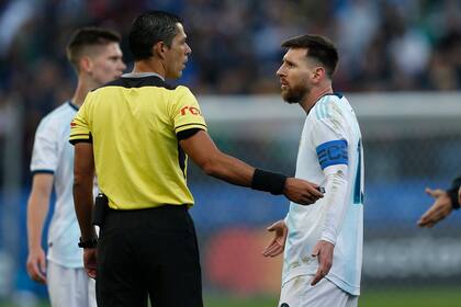 Un Messi extrañamente irascible en la Copa América