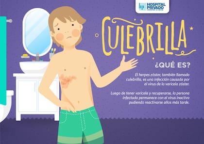 Un modo de prevenir la culebrilla es con la vacuna de la varicela, que se da en la infancia