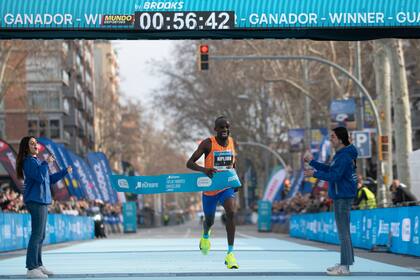 Un momento de gloria para Jacob Kiplimo
