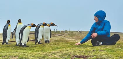Un momento de relajación en La Patagonia.