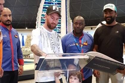 Un momento de relax para Messi y su familia durante la fecha FIFA