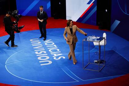 Un momento del foro de Univision de Kamala Harris con votantes en Las Vegas, el jueves 10 de octubre de 2024