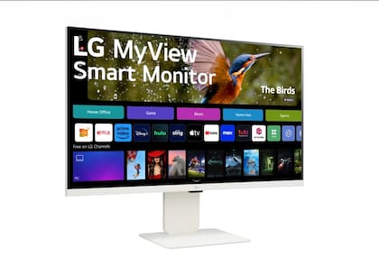 Un monitor LG MyVIew de 31,5 pulgadas, con WebOS incorporado
