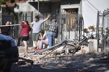 Las casas vecinas sufrieron roturas por la onda expansiva de la explosión