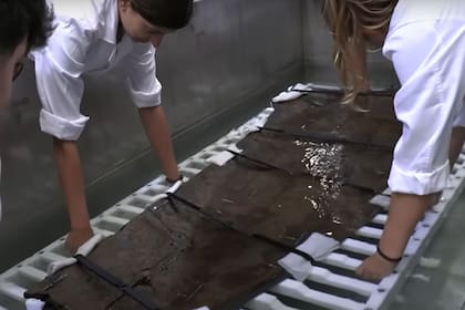 Mazarrón II fue recuperado por un grupo compuesto por 14 expertos españoles luego de permanecer en el fondo de mar durante décadas