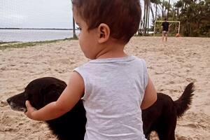Un niño de tres años logra caminar gracias a su mascota