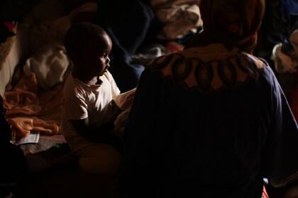 Un niño en la "favela" de Kibera, en Nairobi.
