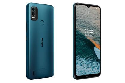 Un Nokia C21 Plus presentado en el MWC 2022