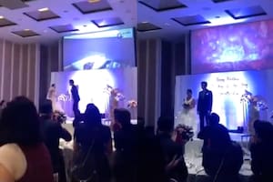 El video de una infidelidad en plena boda que escandalizó a los invitados y se volvió a hacer viral