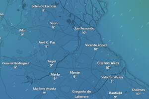 Un nuevo frente frío ingresará a la región del AMBA hoy, miércoles 3 de septiembre
