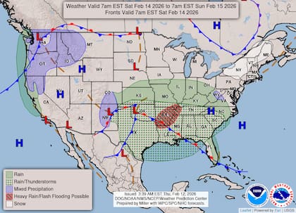 Un nuevo sistema de aire frío bajará las temperaturas en Nueva York para el Día de San Valentín, aunque las condiciones no serán suficientes para la acumulación de nieve
