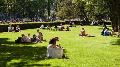 Un parque público en Helsinki