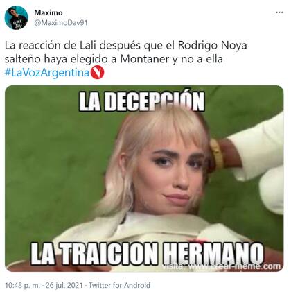 Un participante de La Voz volvió tendencia a Rodrigo Noya en Twitter