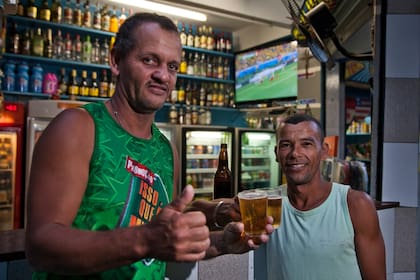 Un partido de Brasil, en la favela Santa Marta