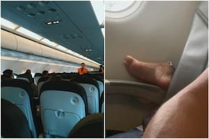 Expuso la egoísta actitud de un pasajero en el avión y aplaudieron su reacción