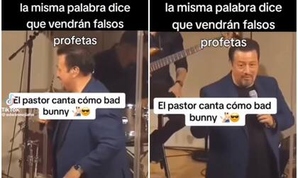 Un pastor difunde la palabra de Dios al ritmo del cantante puertorriqueño Bad Bunny (Foto: Youtube(@jf29tv45)