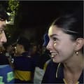 Quién es Daniela, la hincha de Boca que le tiró onda a un notero en vivo y el momento se viralizó en las redes