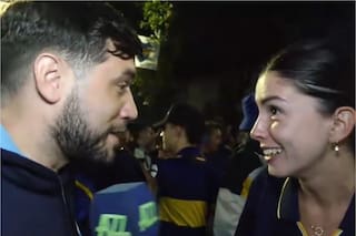 Quién es Daniela, la hincha de Boca que le tiró onda a un notero en vivo y el momento se viralizó en las redes