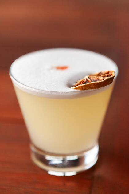 Un pisco sour.