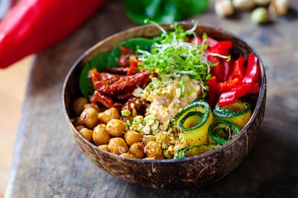 Un plato basado en plantas