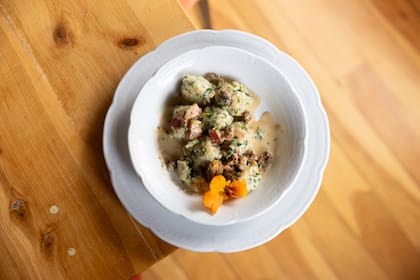 Un plato de malfatti casero