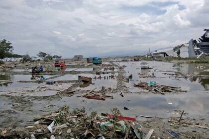 El agua entró en la ciudad con tanta rapidez que no dio margen de tiempo para escapar