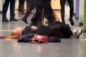 Un policía tiró al piso a una mujer embarazada y se desató una pelea en Países Bajos