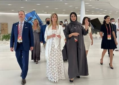Un posteo de la primera dama uruguaya durante su visita a Dubai