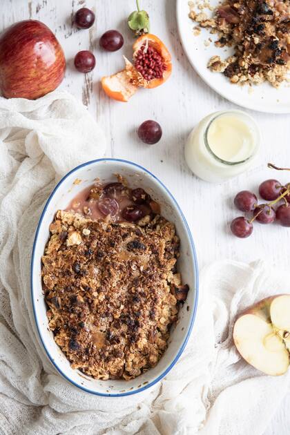 Un postre sin azúcar agregada, ideal para disfrutar tibio