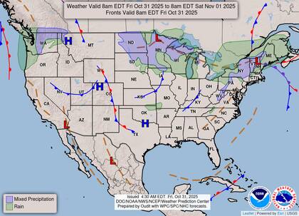 Un potente sistema ciclónico sobre el noreste provocará lluvias extendidas y copiosas desde el este de Nueva York hasta toda Nueva Inglaterra