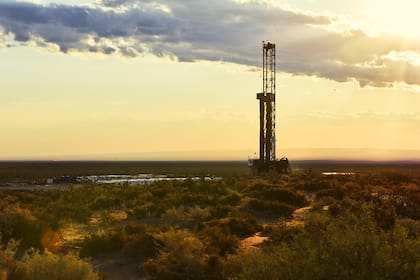 Un pozo de Vista, en el bloque Bajada del Palo Oeste, en Vaca Muerta.