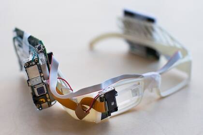 Un prototipo de los anteojos Google Glass