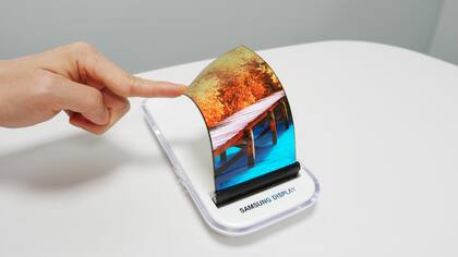 Un prototipo de pantalla flexible de Samsung Display