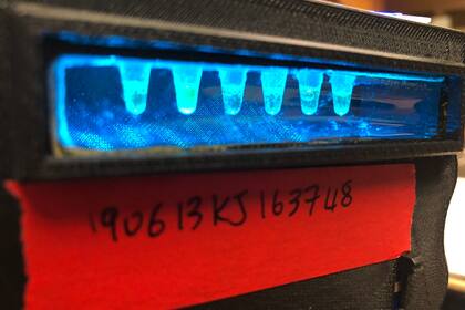 Un prototipo de Rosalind, el dispositivo capaz de medir la potabilidad del agua, en cuyo desarrolló participó la argentina Daiana Capdevila