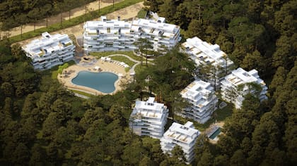 Un proyecto en Pinamar Norte se encuentra en medio del bosque