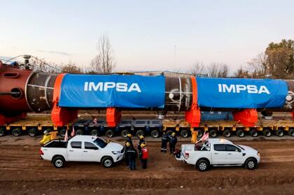 La pieza, de 456 toneladas, mide 38 metros de largo, 7,8 de alto y 6,7 de ancho