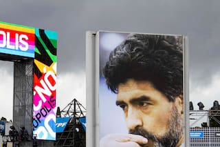 Recorrido en fotos por la vida de Diego Maradona en la reapertura de Tecnópolis