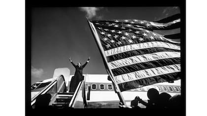 Como parte de sus “trabajos oficiales”siguió a Richard Nixon en 1968, durante su campaña por presidencial