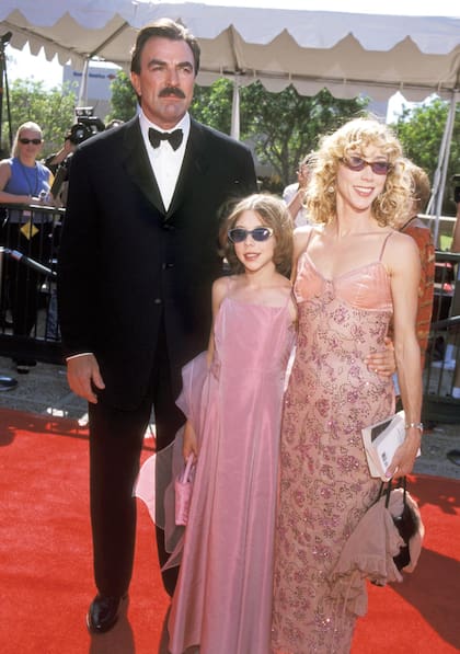 Un recuerdo de chica de Hanna junto a sus
padres, Tom Selleck y Jillie Mack.
