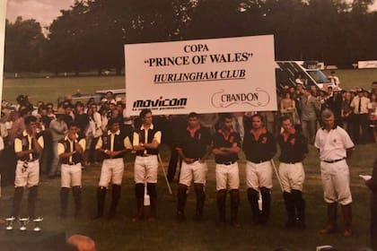 Un recuerdo de la copa Principe de Gales, en la que participó Carlos, en 1999
