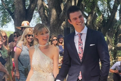 Un recuerdo del día de su casamiento con Eugenio Levis